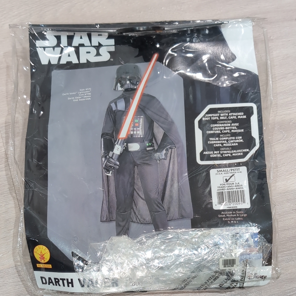 Star Wars Black Darth Vader Outfit